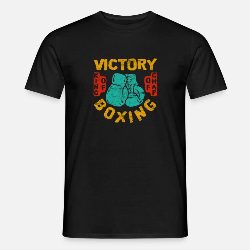 Boxen - Männer T-Shirt - Schwarz