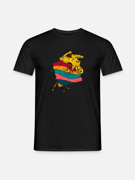 Rétro Braap Moto Quad Idée Cadeau - T-shirt homme - noir