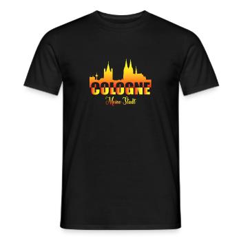 Meine Stadt - Männer T-Shirt - Schwarz - Vorne - AI Model Male 178 light (178cm)