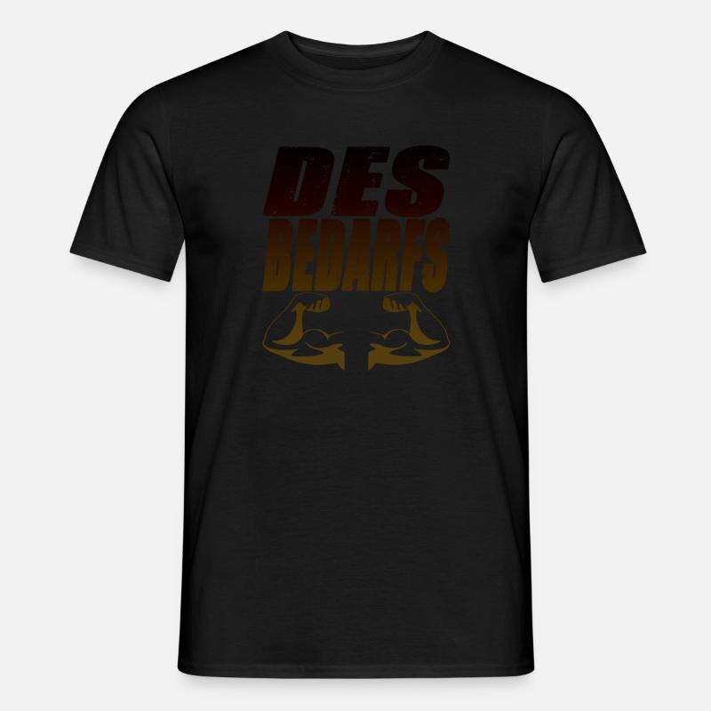 Bedarfs - Männer T-Shirt - Schwarz