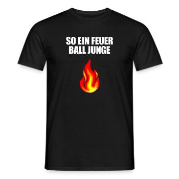 So ein Feuerball Junge - Männer T-Shirt - Schwarz - Vorne - AI Model Male 178 light (178cm)