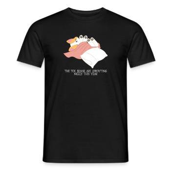 Corgi - T-shirt Corgi - chiot - pattes - rengaine - T-shirt homme - noir - Devant - AI Model Male 178 light (178cm)