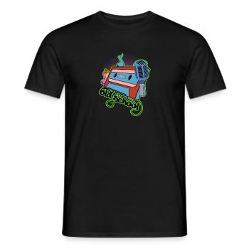 Old School Hip Hip Battlerap 90 Gangster Rap R&B - T-shirt homme - noir - Devant - AI Model Male 178 light (178cm)