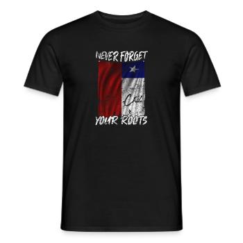 Chile - Männer T-Shirt - Schwarz - Vorne - AI Model Male 178 light (178cm)