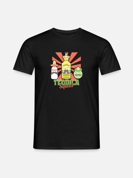 Tequila Squad - Men's T-Shirt - black