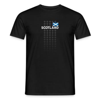Scotland National Soccer Football Team Fan - Men's T-Shirt - black - Front - AI Model Male 178 light (178cm)