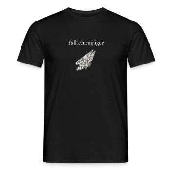 Cadeau Parachutiste / Idée cadeau - T-shirt homme - noir - Devant - AI Model Male 178 light (178cm)
