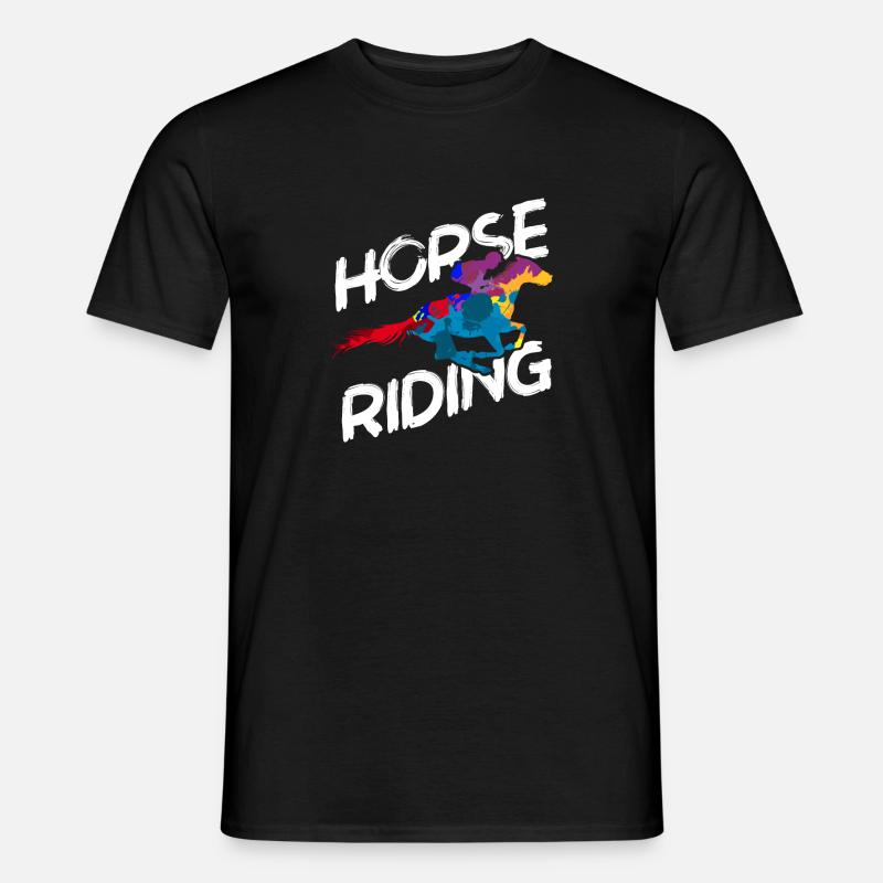 Mongolei Pferd - Männer T-Shirt - Schwarz