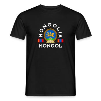Cheval mongol - T-shirt homme - noir - Devant - AI Model Male 178 light (178cm)