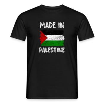 Palestine - T-shirt homme - noir - Devant - AI Model Male 178 light (178cm)