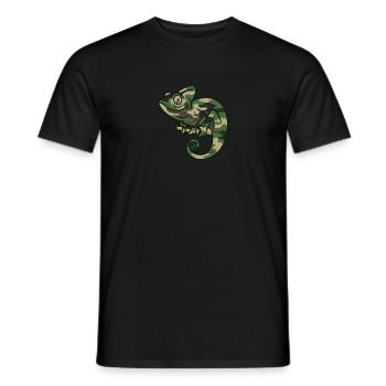 Chameleon Camouflage Funny Gift - Männer T-Shirt - Schwarz - Vorne - AI Model Male 178 light (178cm)