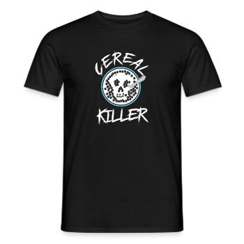 Cereal Killer Skull - Männer T-Shirt - Schwarz - Vorne - AI Model Male 178 light (178cm)