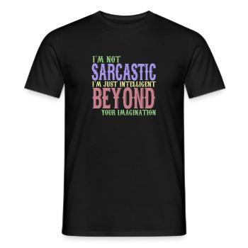 iltelligent beyond your imagination - Männer T-Shirt - Schwarz - Vorne - AI Model Male 178 light (178cm)