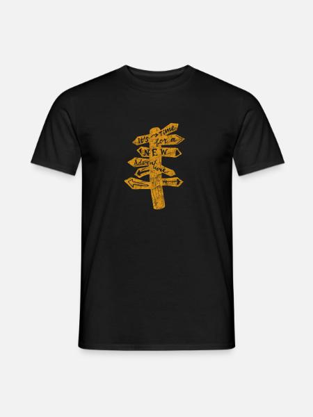 Reise - Männer T-Shirt - Schwarz