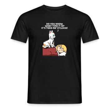 Funny Cat Kitty Kitten For Cat Lovers - Men's T-Shirt - black - Front - AI Model Male 178 light (178cm)