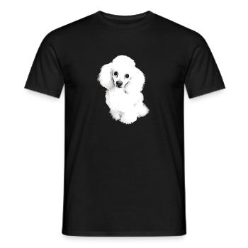 Süßer Pudel Welpe - Männer T-Shirt - Schwarz - Vorne - AI Model Male 178 light (178cm)