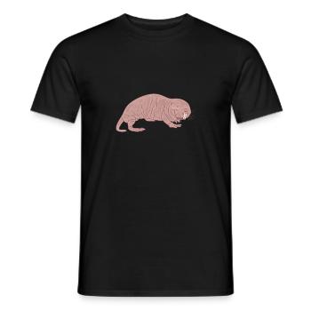 Conseil de mole nue - T-shirt homme - noir - Devant - AI Model Male 178 light (178cm)