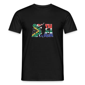 South Africa Rugby 2019 Fans Kit for South - Men's T-Shirt - black - Front - AI Model Male 178 light (178cm)