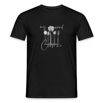 Make-up cosmetics - Men's T-Shirt - black - Front - AI Model Male 178 light (178cm)