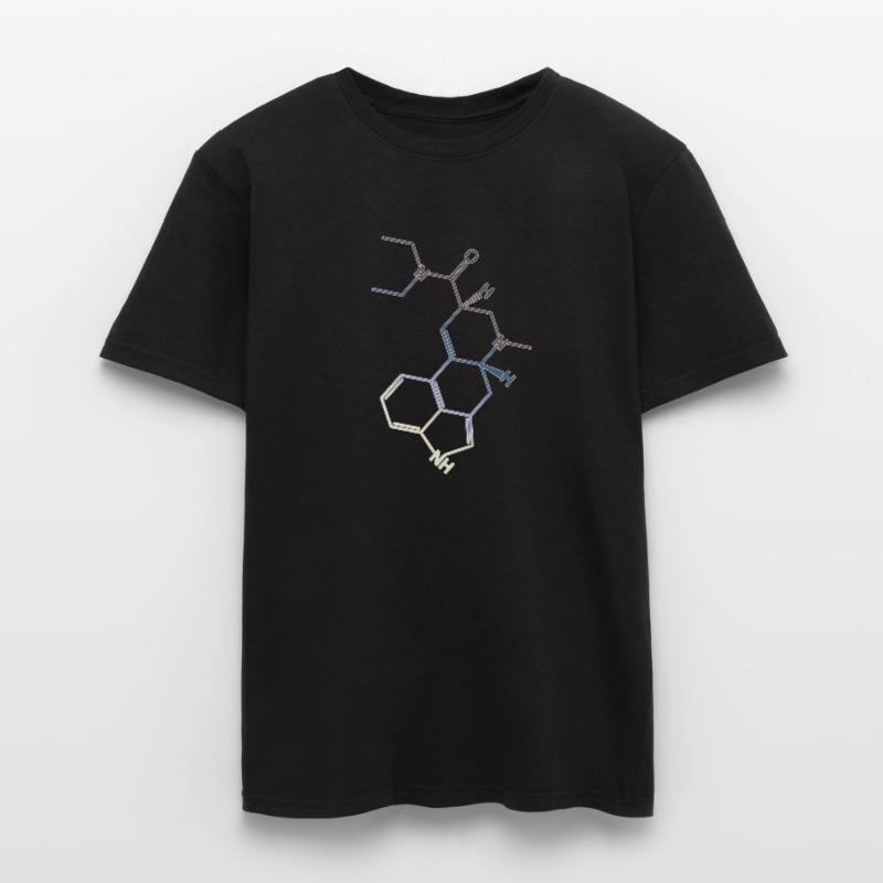 LSD Structural Formula Molecule A. Hofmann Bicycle Day Men's T-Shirt