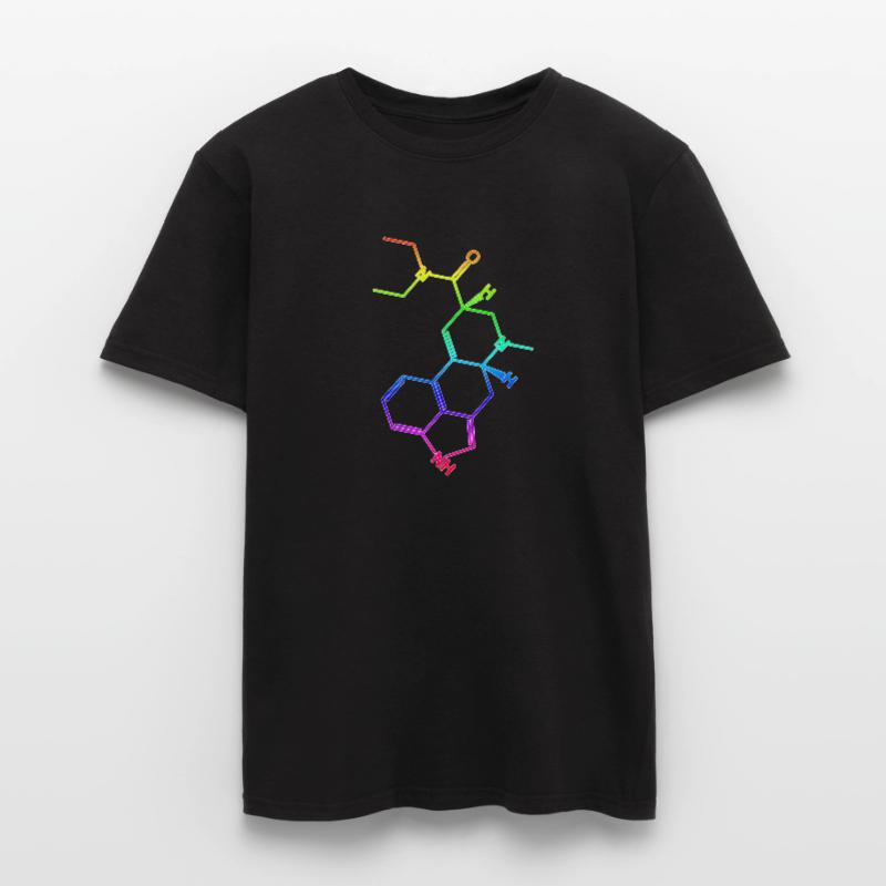 Molécule de formule structurelle LSD A. Hofmann Bicycle Day T-shirt homme