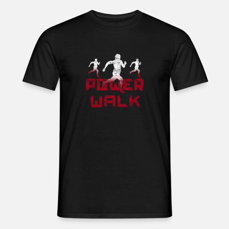 Power Walking - Männer T-Shirt - Schwarz
