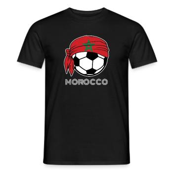 Marokko Fußball Fans Kit 2019 Fußball Fans, - Männer T-Shirt - Schwarz - Vorne - AI Model Male 178 light (178cm)