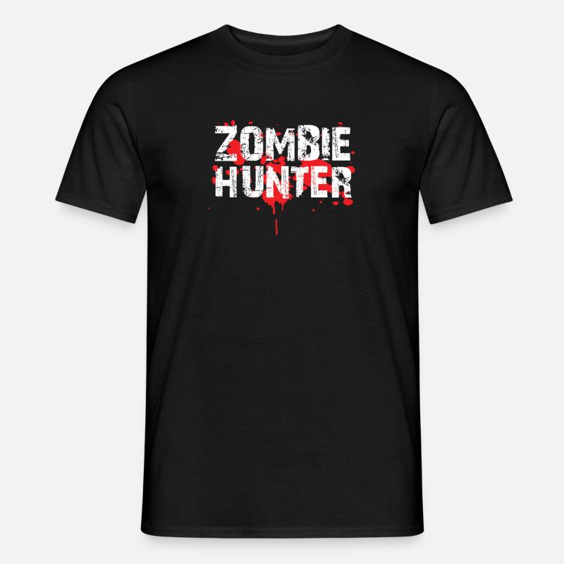 Zombie Hunter - Männer T-Shirt - Schwarz