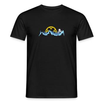 cadeau vélo de descente - T-shirt homme - noir - Devant - AI Model Male 178 light (178cm)