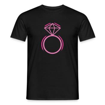 Ring - Männer T-Shirt - Schwarz - Vorne - AI Model Male 178 light (178cm)