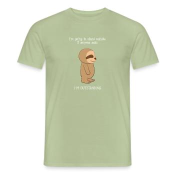 Sloth sloths - Sloth fan - Especially - Men's T-Shirt - sage - Front - AI Model Male 178 light (178cm)