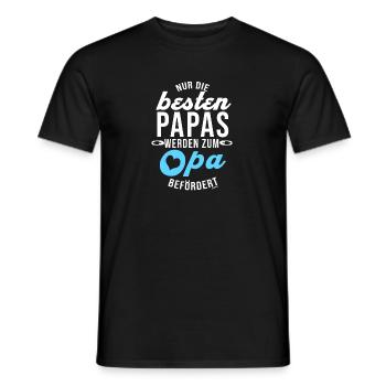 Grand-père promu à l'Opi - T-shirt homme - noir - Devant - AI Model Male 178 light (178cm)