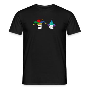 Alt F4, Tastatur, Computer Nerd Humor Geschenk - Männer T-Shirt - Schwarz - Vorne - AI Model Male 178 light (178cm)