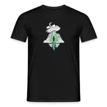 Homesick - Homesick for alien worlds - Men's T-Shirt - black - Front - AI Model Male 178 light (178cm)