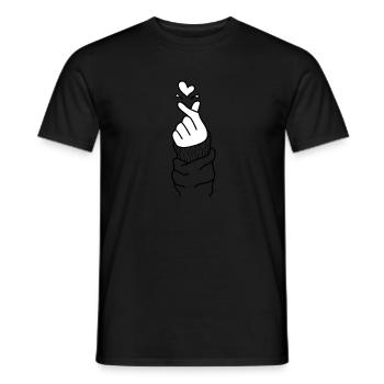 Für mehr Liebe! - Männer T-Shirt - Schwarz - Vorne - AI Model Male 178 light (178cm)