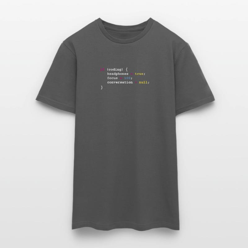 Programmierung Wenn Coding Headphones Tee, Programmierung Männer T-Shirt