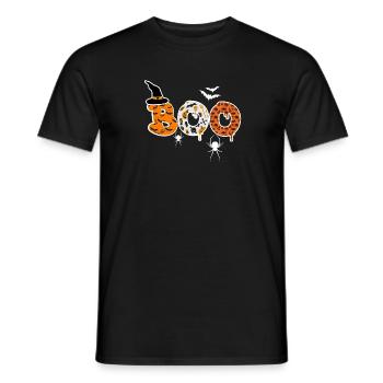 Halloween Boo für gruselige Geister und Hexe - Männer T-Shirt - Schwarz - Vorne - AI Model Male 178 light (178cm)