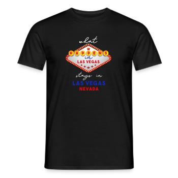 Las Vegas - T-shirt homme - noir - Devant - AI Model Male 178 light (178cm)