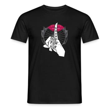Impression de cadeau drôle | Shuh la coupe Fuh | Cadeau de blague - T-shirt homme - noir - Devant - AI Model Male 178 light (178cm)