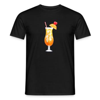 Tequila Sunrise Cocktail Longdrink Geschenk - Männer T-Shirt - Schwarz - Vorne - AI Model Male 178 light (178cm)
