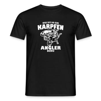 Lustiges Karpfenangler Geschenk - Karpfen Angeln - Männer T-Shirt - Schwarz - Vorne - AI Model Male 178 light (178cm)