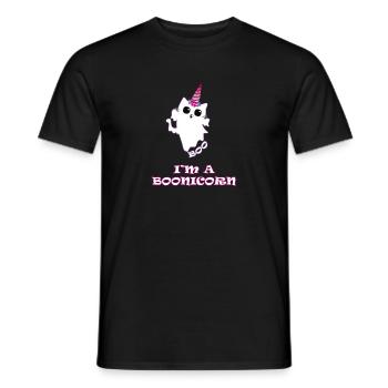 Boonicorn - Fantôme de licorne de Halloween magique et mignon - T-shirt homme - noir - Devant - AI Model Male 178 light (178cm)