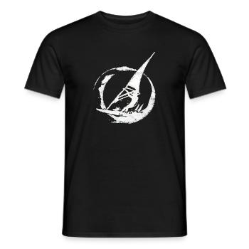 Planche à voile, surf, cadeau de kitesurf - T-shirt homme - noir - Devant - AI Model Male 178 light (178cm)