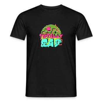80er Geschenk Party Retro knallige Farben - Männer T-Shirt - Schwarz - Vorne - AI Model Male 178 light (178cm)