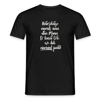 Alter Mann - Männer T-Shirt - Schwarz - Vorne - AI Model Male 178 light (178cm)
