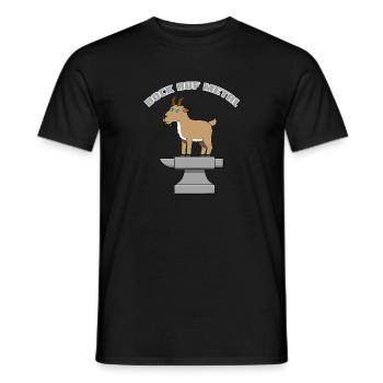 Mâle en métal - T-shirt homme - noir - Devant - AI Model Male 178 light (178cm)