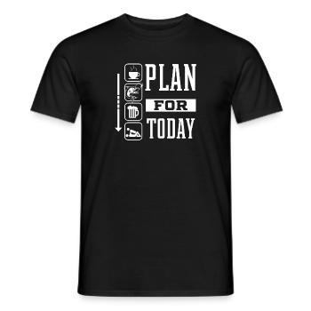 Coffee Fishing Beer Fuck - Plan for the Day, Gift - Men's T-Shirt - black - Front - AI Model Male 178 light (178cm)