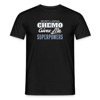 Lustige Krebshoffnung Chemo gibt mir Superkräfte - Männer T-Shirt - Schwarz - Vorne - AI Model Male 178 light (178cm)