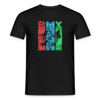 BMX - Men's T-Shirt - black - Front - AI Model Male 178 light (178cm)