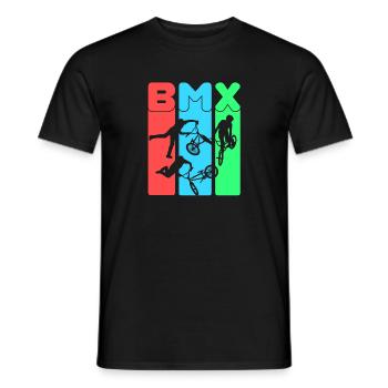 BMX - Men's T-Shirt - black - Front - AI Model Male 178 light (178cm)